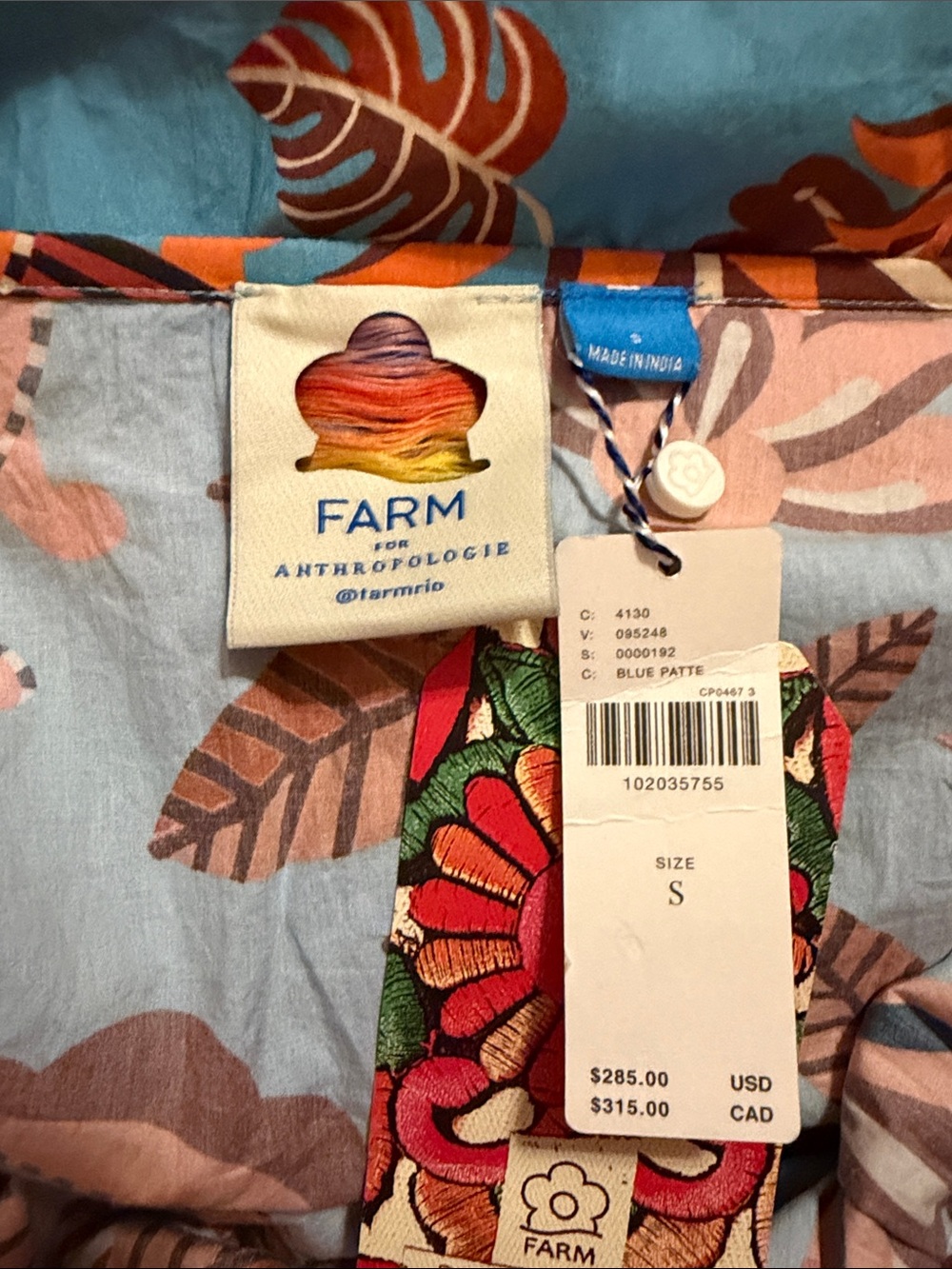 FARM Rio x Anthropologie Square-Neck Midi Dress - Picture 9 of 12